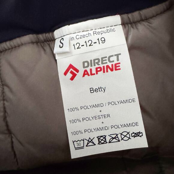 DIRECT ALPINE Betty Quilted Insulated Skirt Navy Blue Small S - Picture 9 of 11